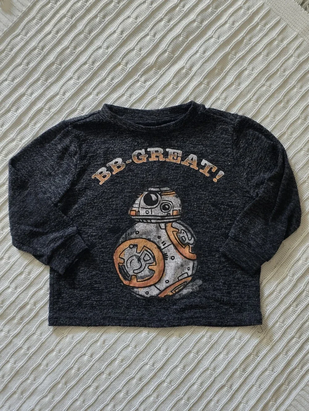 Star Wars Kids' Charcoal BB-8 Long Sleeve Tee - Sizd 3T